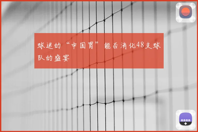球迷的“中国胃”能否消化48支球队的盛宴